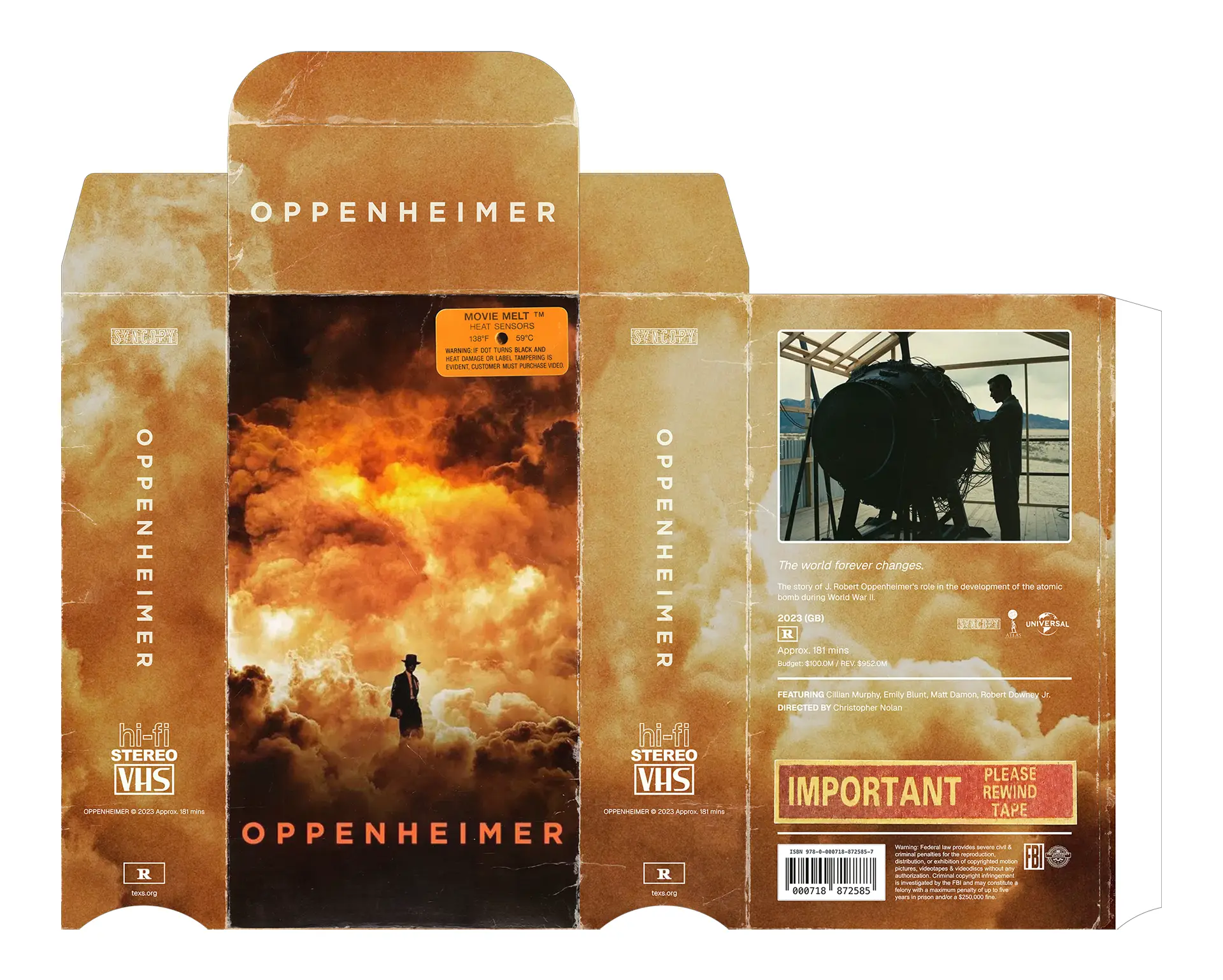 תבנית עטיפת VHS כפולה