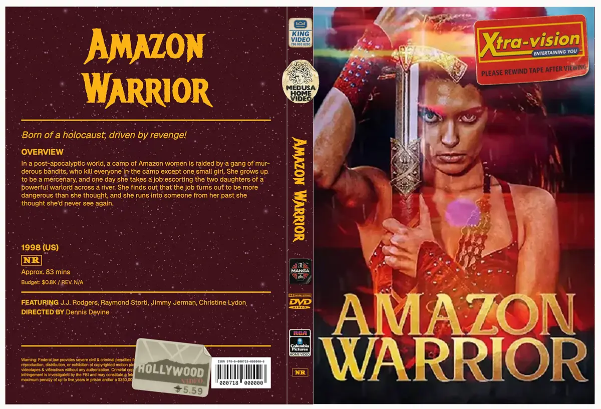 Example image of the DVD cover template