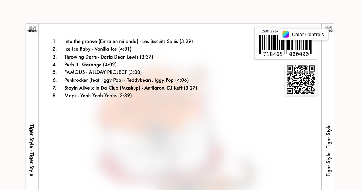 Modelo de encarte traseiro CD