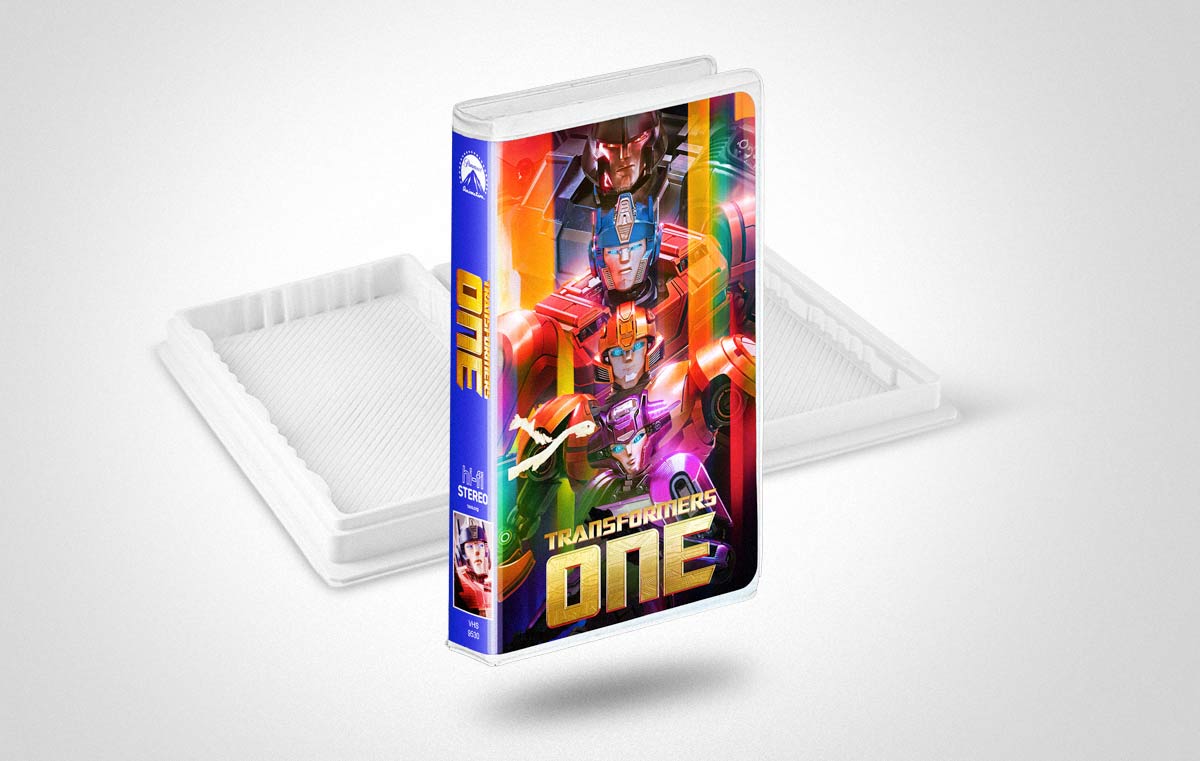 VHS Clamshell Box Template